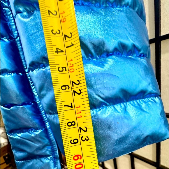 White Mark Metallic Blue Puffer 2x - Picture 4 of 8